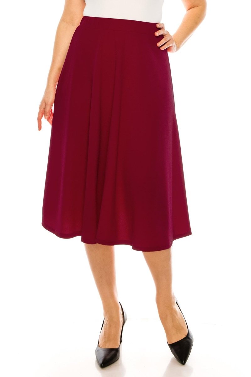 Women's Polka Dot Maxi Skirt - Comfy Fold Over Waist A-Line Lounge Skirt