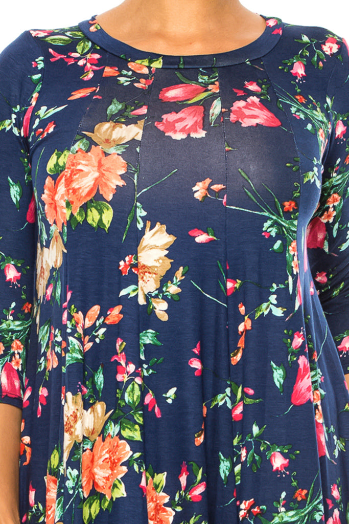 Floral Navy