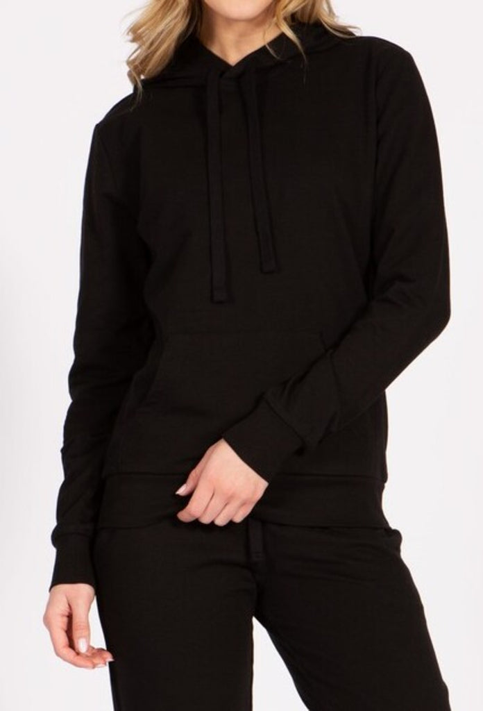 Women's French Terry Pullover Hoodie and front kangaroo pocket - FashionJOA