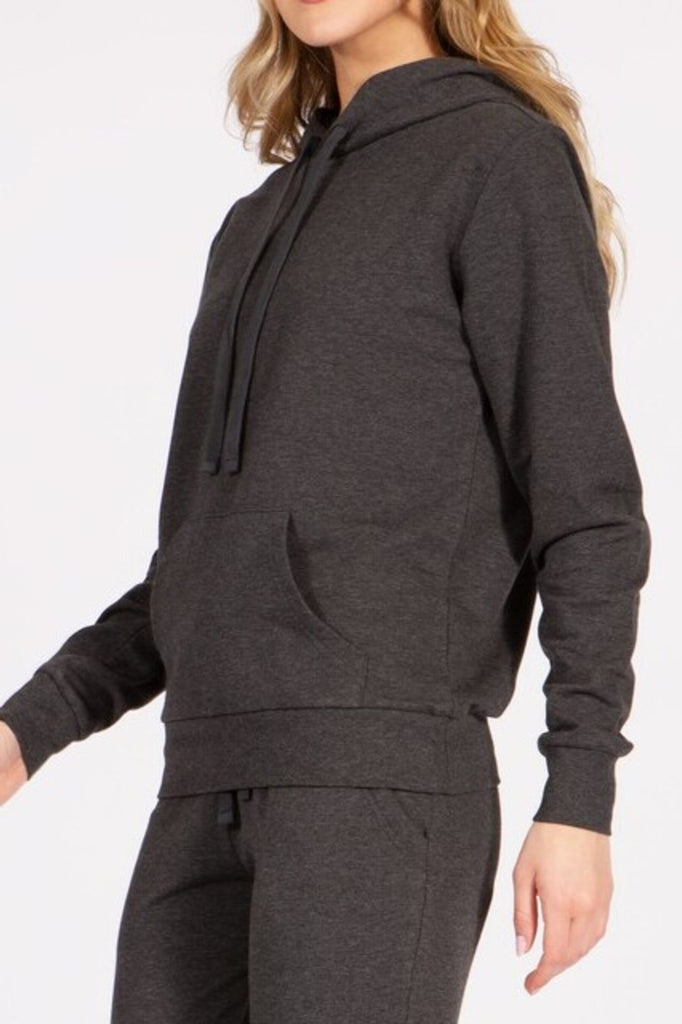 Women's French Terry Pullover Hoodie and front kangaroo pocket - FashionJOA