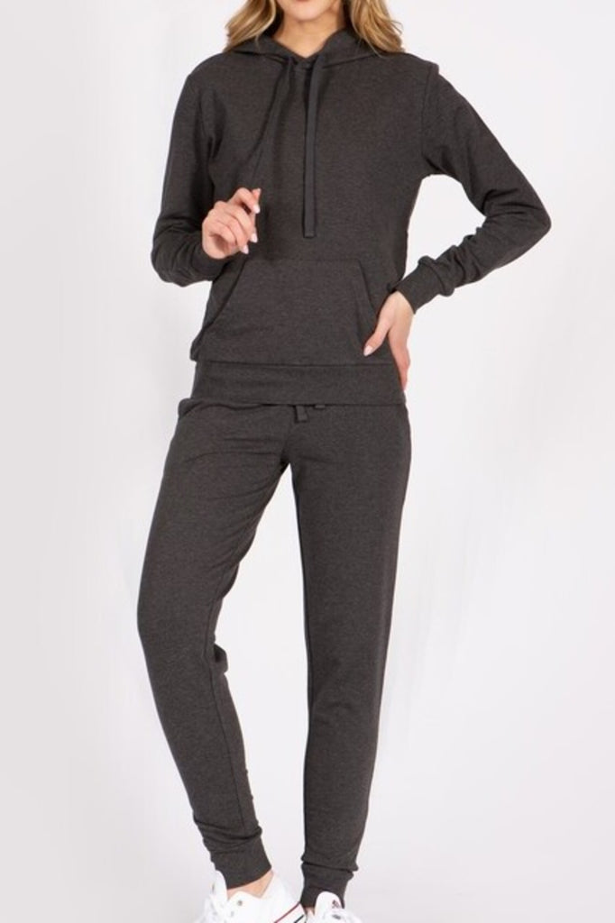 Women's French Terry Pullover Hoodie and front kangaroo pocket - FashionJOA