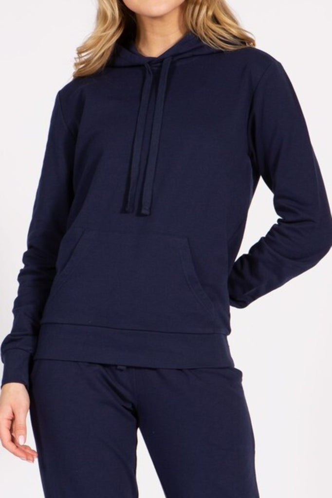 Women's French Terry Pullover Hoodie and front kangaroo pocket - FashionJOA