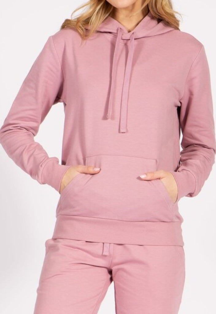 Women's French Terry Pullover Hoodie and front kangaroo pocket - FashionJOA