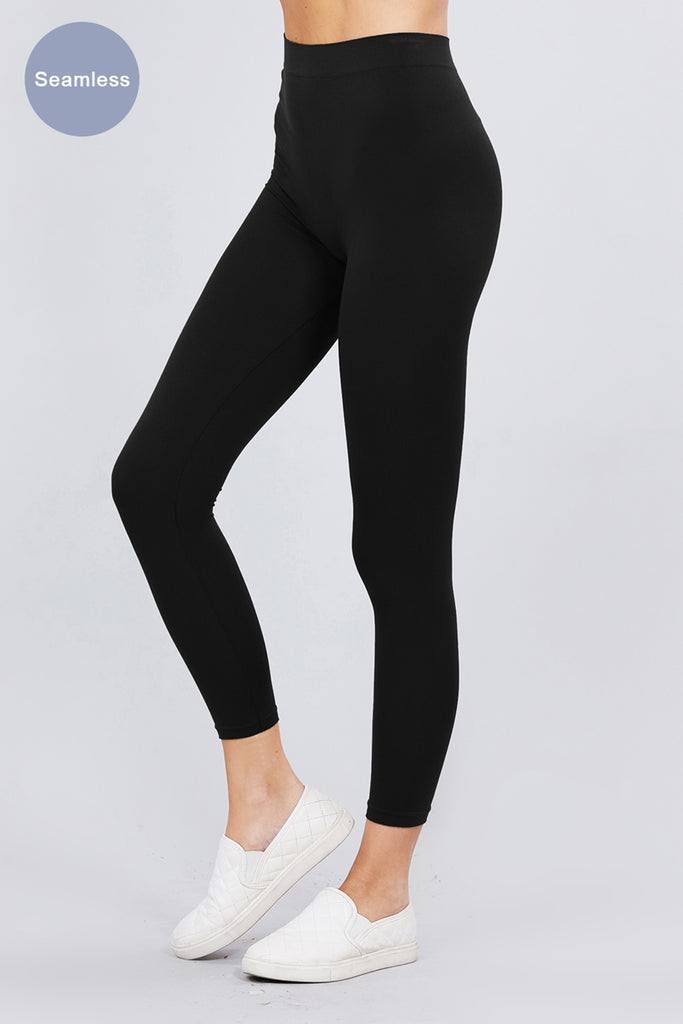 Women's 3 Pack Seamless Stretch Leggings High Waist Soft Nylon Spandex HLE02229 -womens-leggings