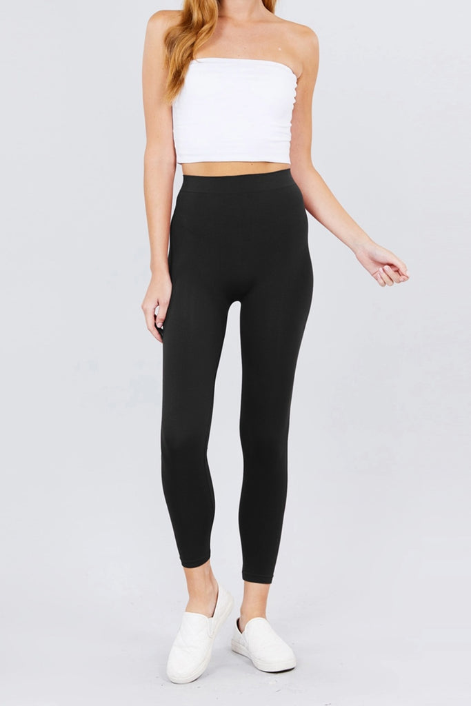 Women's 3 Pack Seamless Stretch Leggings High Waist Soft Nylon Spandex HLE02229 -womens-leggings