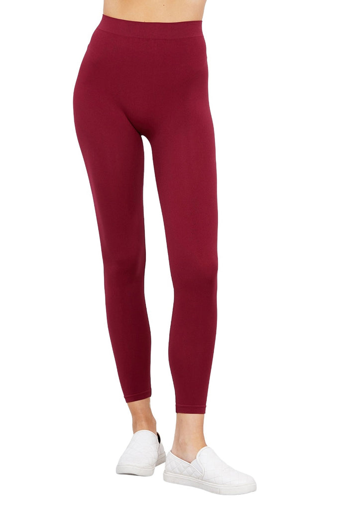 Women's 3 Pack Seamless Stretch Leggings High Waist Soft Nylon Spandex HLE02229 -womens-leggings