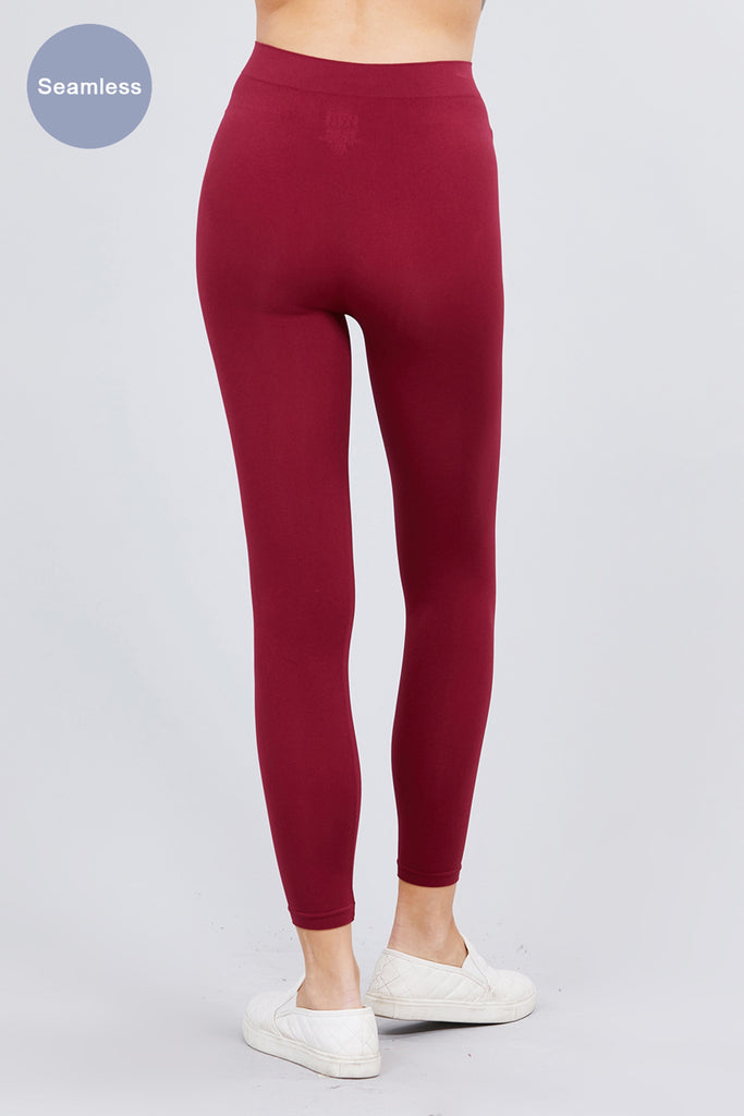 Women's 3 Pack Seamless Stretch Leggings High Waist Soft Nylon Spandex HLE02229 -womens-leggings