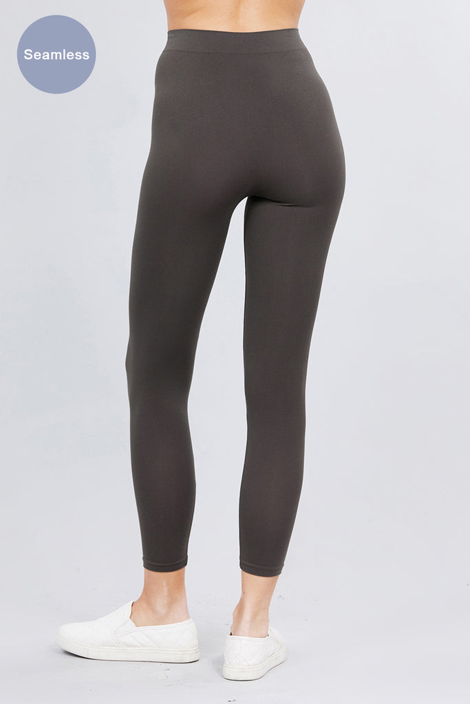 Women's 3 Pack Seamless Stretch Leggings High Waist Soft Nylon Spandex HLE02229 -womens-leggings