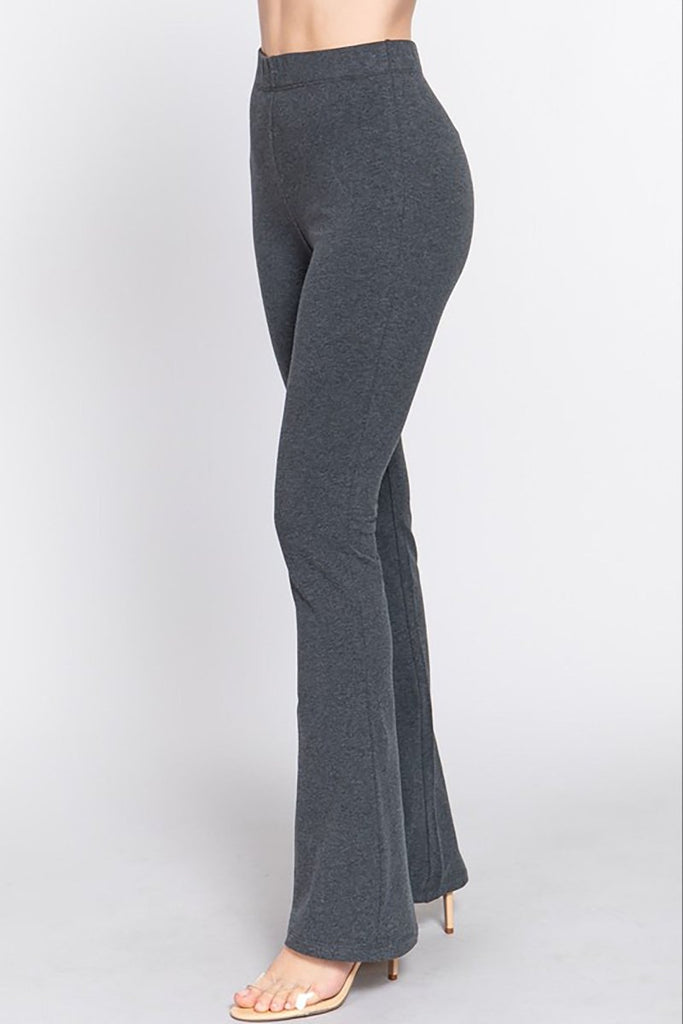 Women's Elastic Slim Flare Yoga Pants with Comfortable Stretch Fit - womens - pants