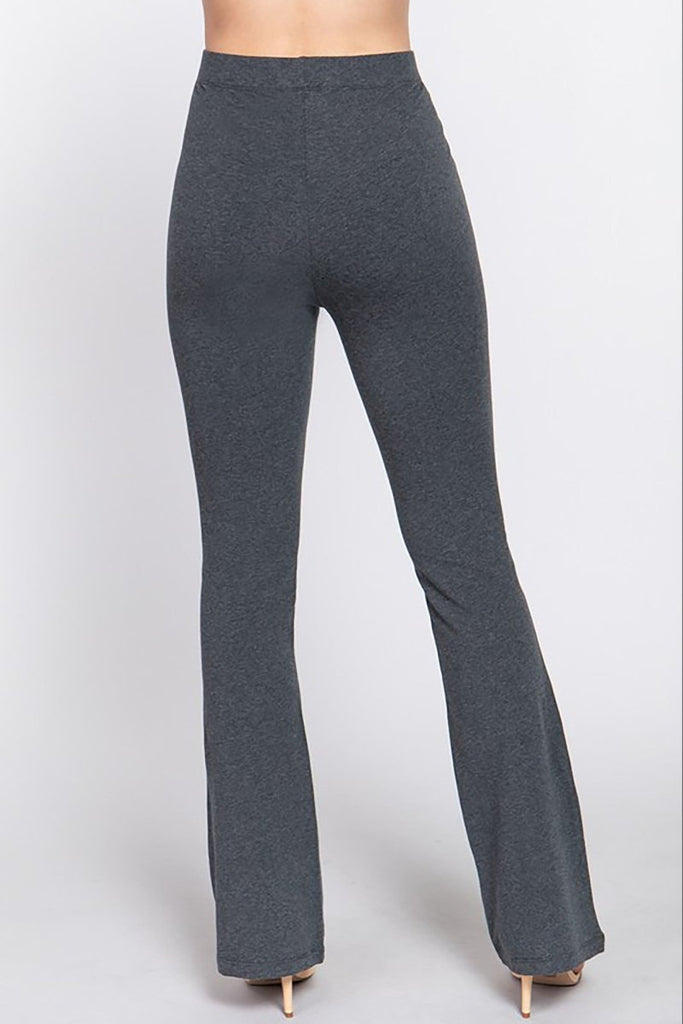 Women's Elastic Slim Flare Yoga Pants with Comfortable Stretch Fit - womens - pants