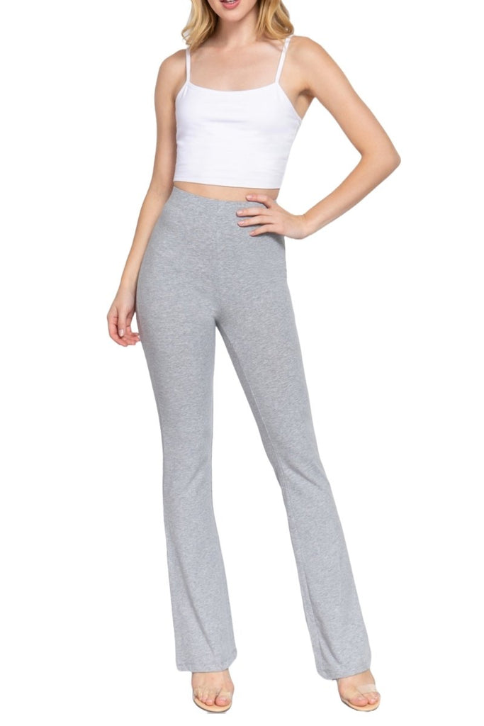 Women's Elastic Slim Flare Yoga Pants with Comfortable Stretch Fit - womens - pants