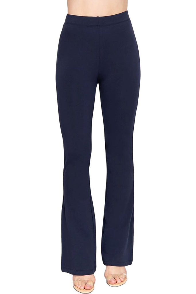 Women's Elastic Slim Flare Yoga Pants with Comfortable Stretch Fit - womens - pants