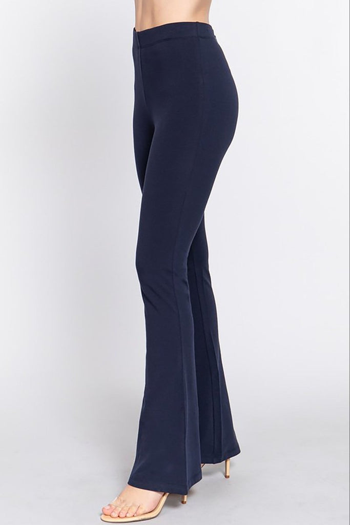 Women's Elastic Slim Flare Yoga Pants with Comfortable Stretch Fit - womens - pants