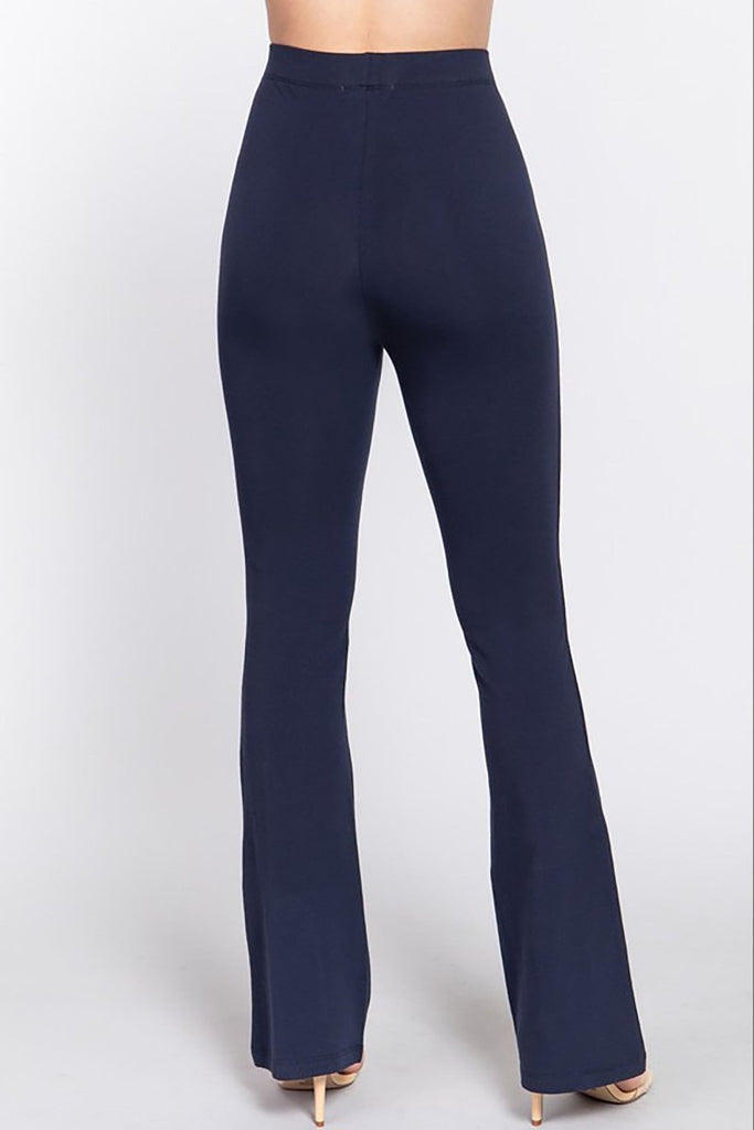 Women's Elastic Slim Flare Yoga Pants with Comfortable Stretch Fit - womens - pants