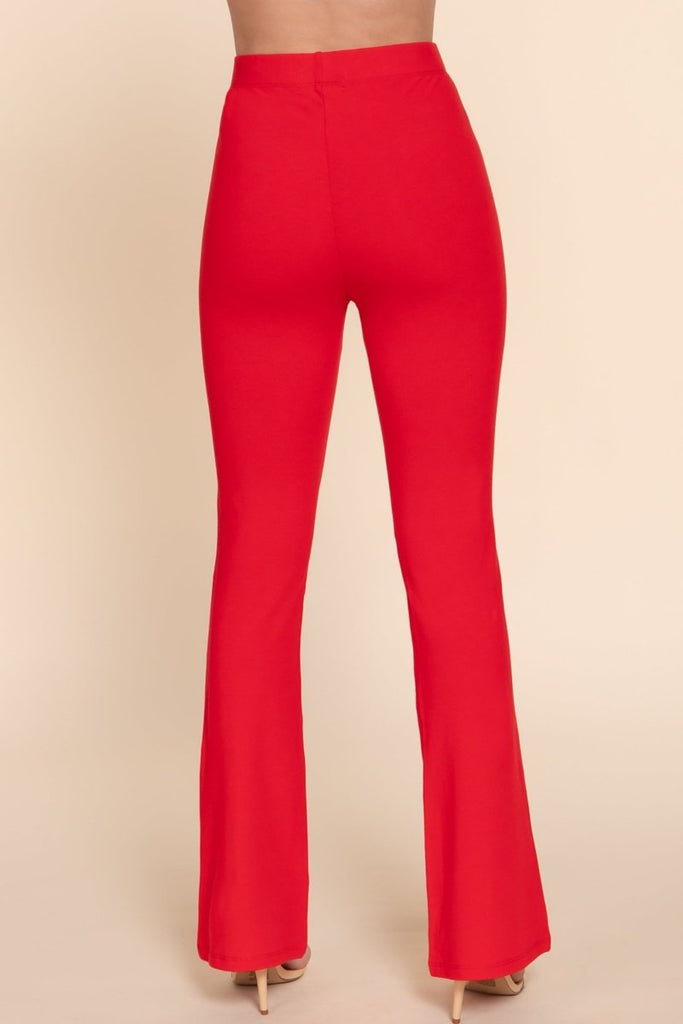 Women's Elastic Slim Flare Yoga Pants with Comfortable Stretch Fit - womens - pants