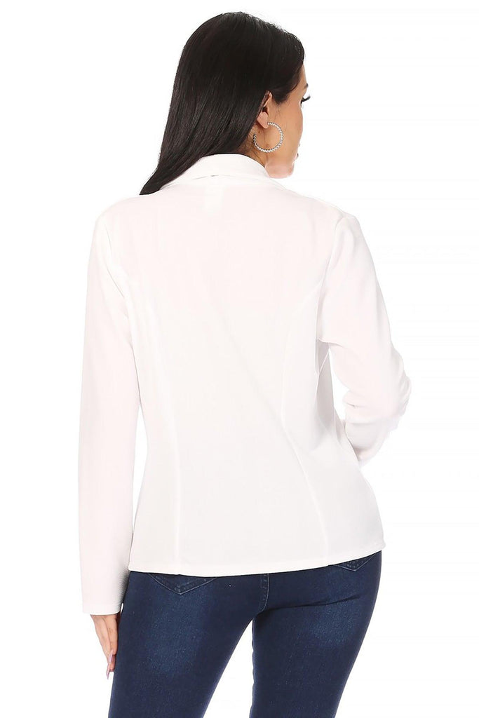 Women's Casual Long Sleeves Office Workwear Solid Blazer Jacket S-3XL - FashionJOA