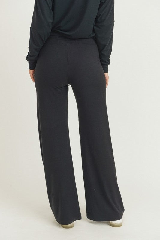 Women's Drawstring Wide-Leg Lounge Pants - FashionJOA