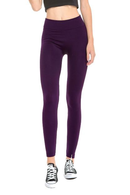 FLEECE LINED SEAMLESS LEGGINGS FashionJOA