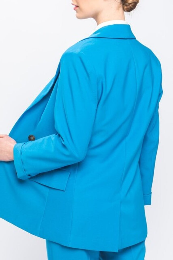 Women's Woven Solid Vertigo Blazer - FashionJOA