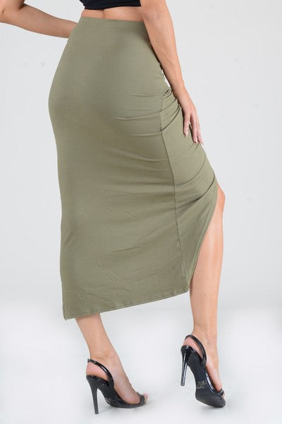 Knotted Tulip Skirt FashionJOA