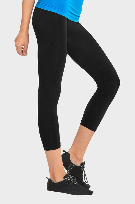 Ladies Seamless Capri Leggings FashionJOA