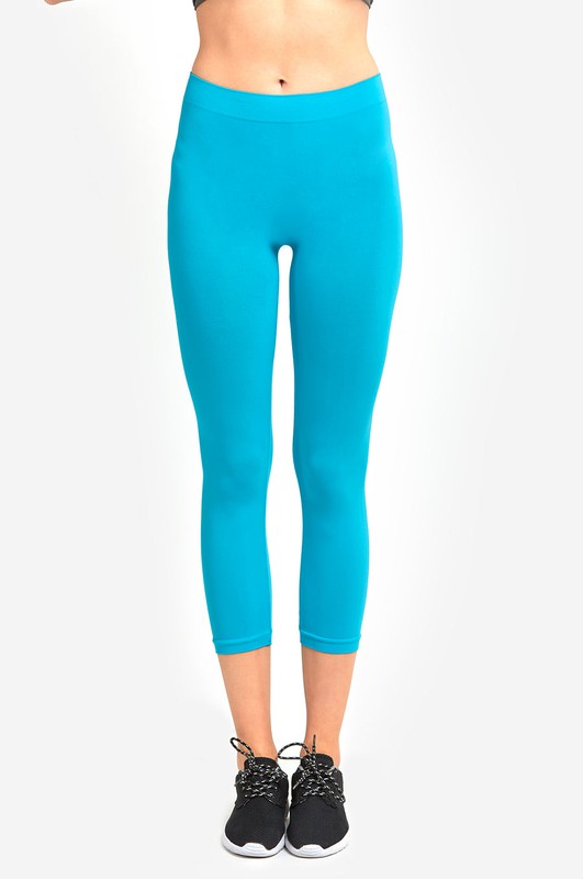 Ladies Seamless Capri Leggings FashionJOA