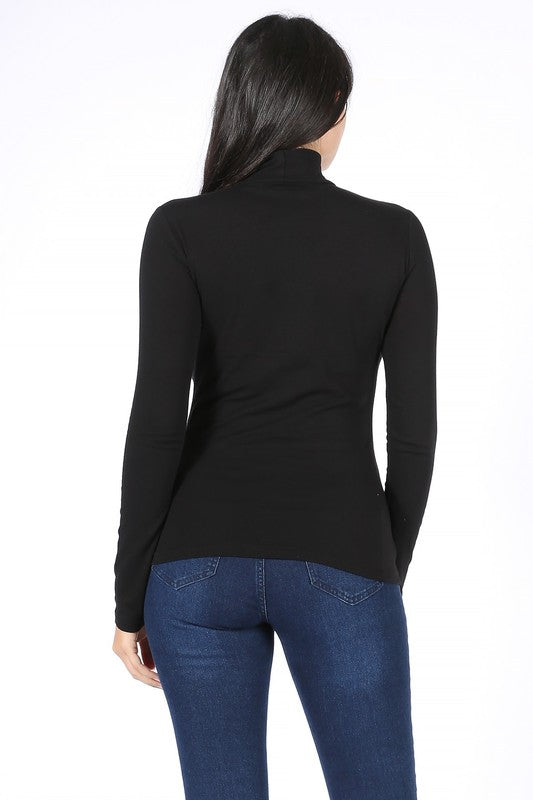 Long Sleeve Turtle Neck T-Shirt FashionJOA