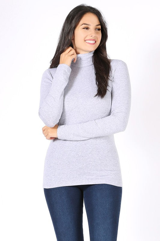 Long Sleeve Turtle Neck T-Shirt FashionJOA