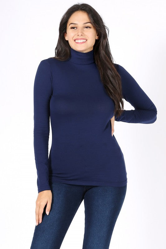 Long Sleeve Turtle Neck T-Shirt FashionJOA