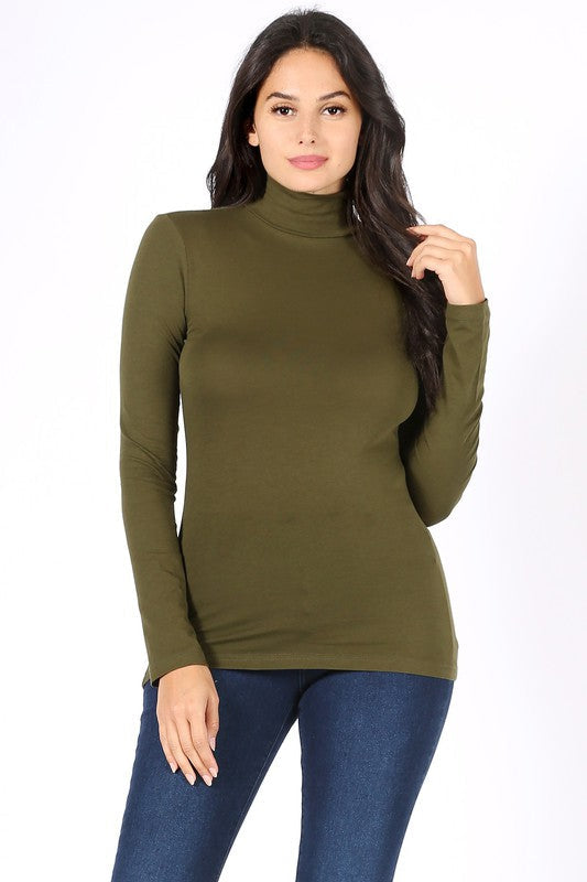 Long Sleeve Turtle Neck T-Shirt FashionJOA