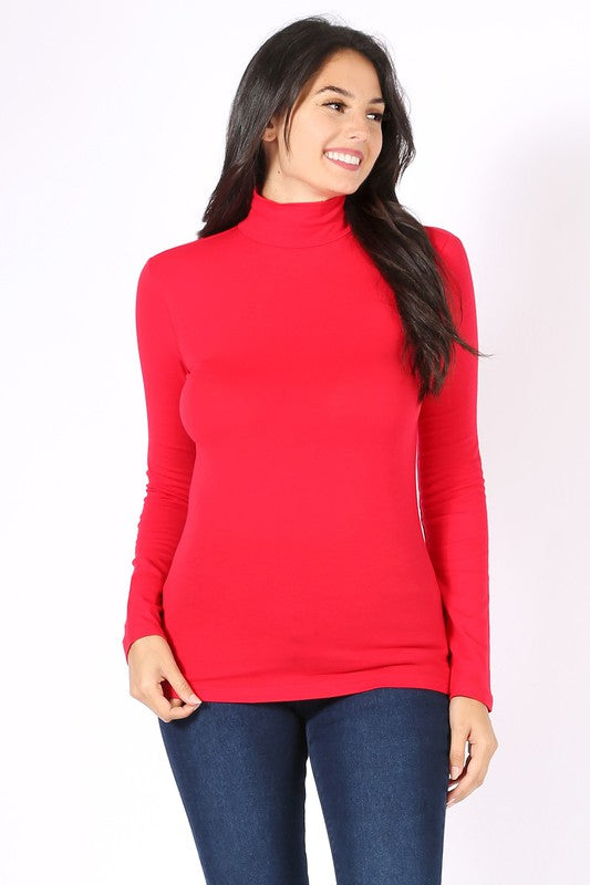 Long Sleeve Turtle Neck T-Shirt FashionJOA