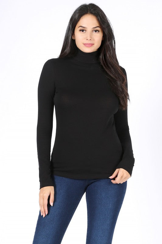 Long Sleeve Turtle Neck T-Shirt FashionJOA