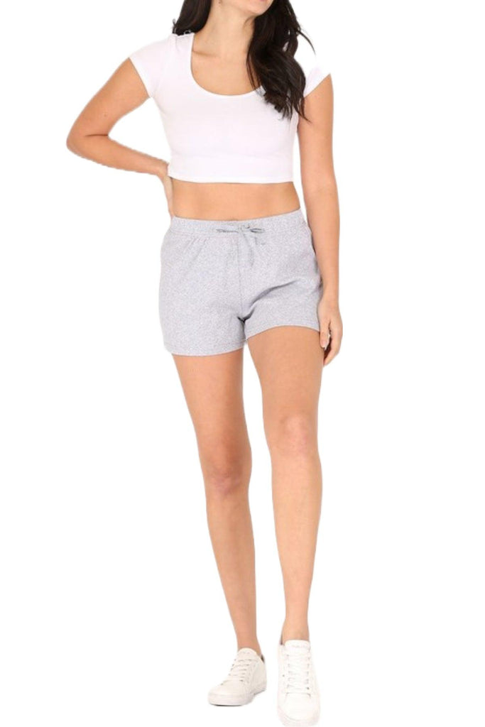 Women's Baby Ribbed Casual Lounge Sweat Shorts FashionJOA