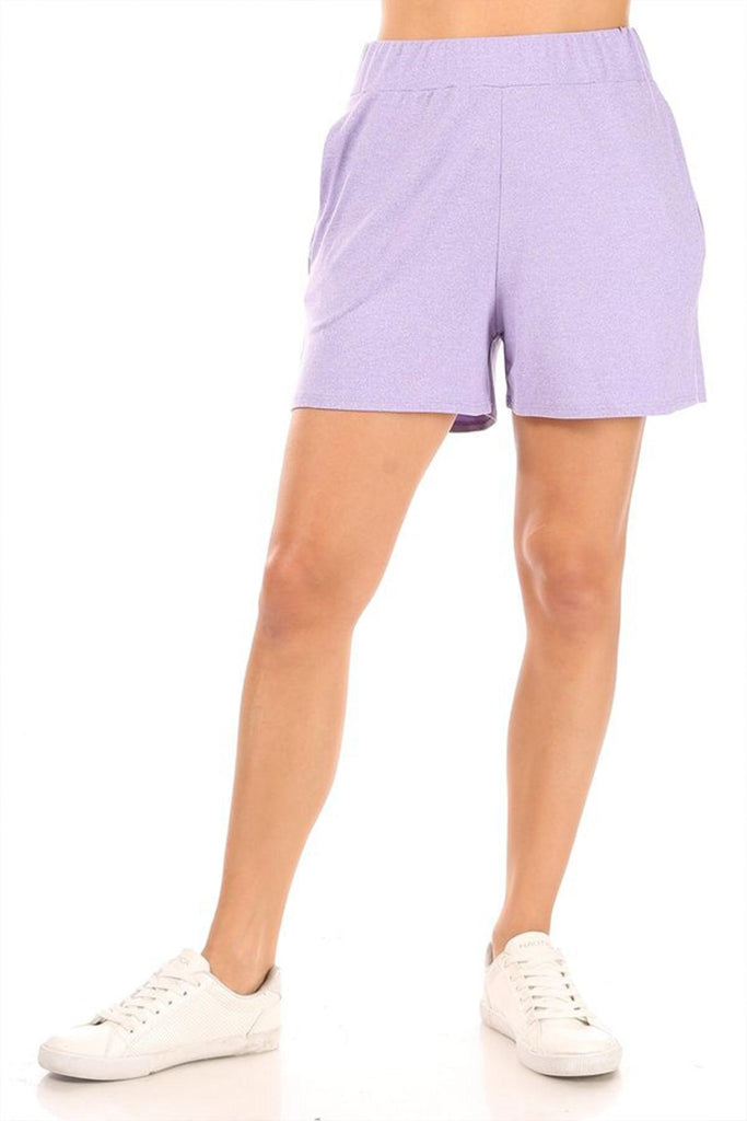 Women's Casual Elastic Basic Solid Pants Shorts FashionJOA