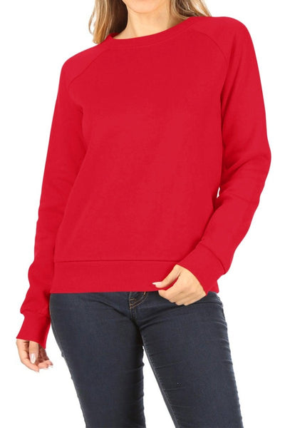 Women's Plus Size Basic Long Sleeve Round Neck Tee - Style 303LX ...