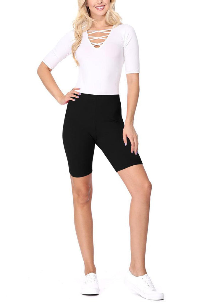 Women's Casual Seamless Solid Biker Shorts Pants (Pack of 3) FashionJOA