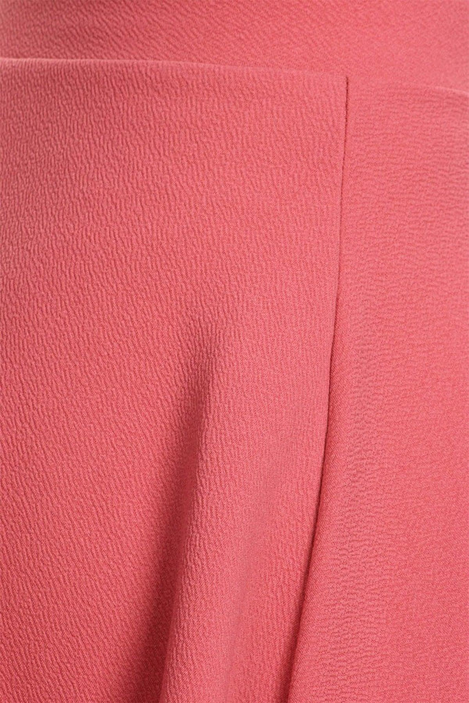 Women's High Waist Basic Stretchy Casual Solid A-Line Midi Skirts FashionJOA