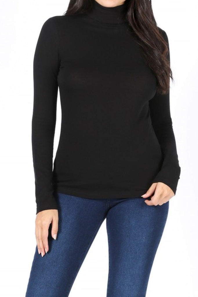 Women's Long Sleeve Turtle Neck T-Shirt FashionJOA