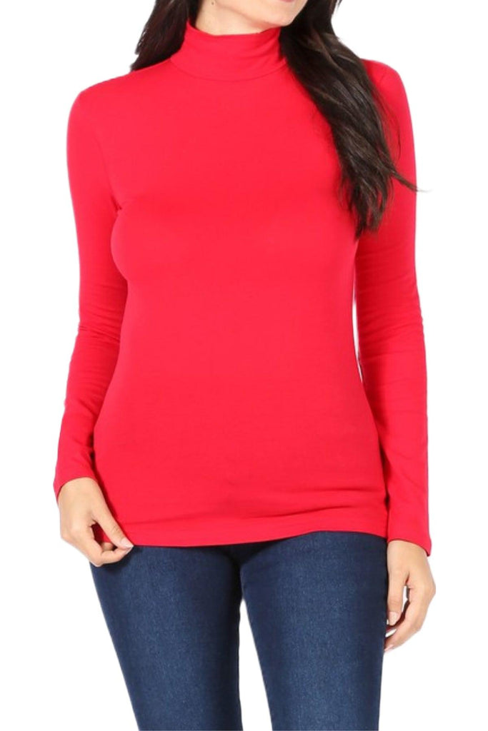 Women's Long Sleeve Turtle Neck T-Shirt FashionJOA