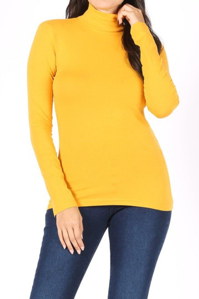 Women's Long Sleeve Turtle Neck T-Shirt FashionJOA