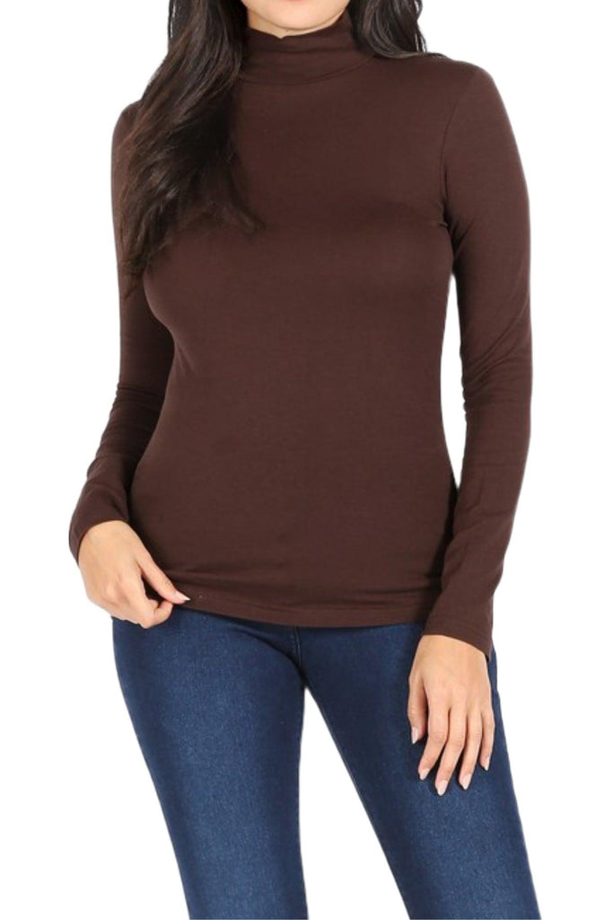 Women's Long Sleeve Turtle Neck T-Shirt FashionJOA