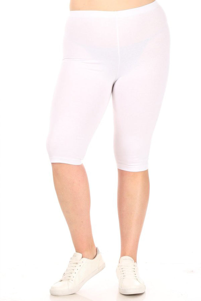 Women's Plus Size Casual Yoga Running Capri Bermuda Short FashionJOA