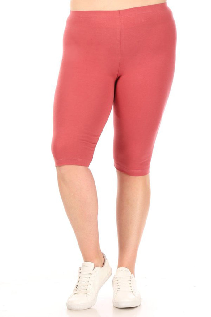 Women's Plus Size Casual Yoga Running Capri Bermuda Short FashionJOA