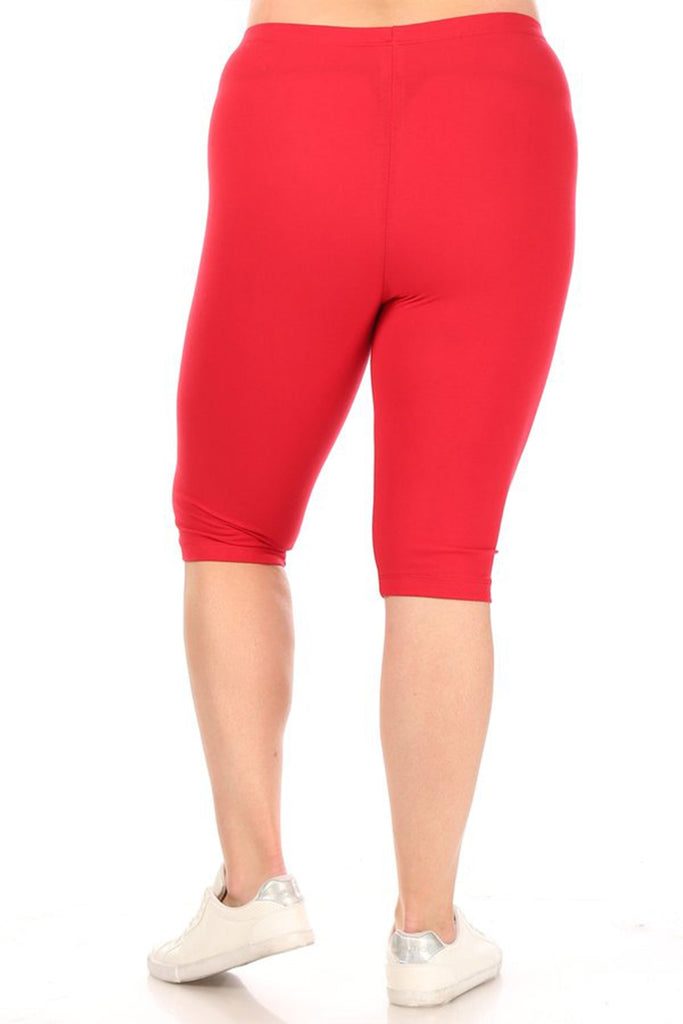 Women's Plus Size Casual Yoga Running Capri Bermuda Short FashionJOA