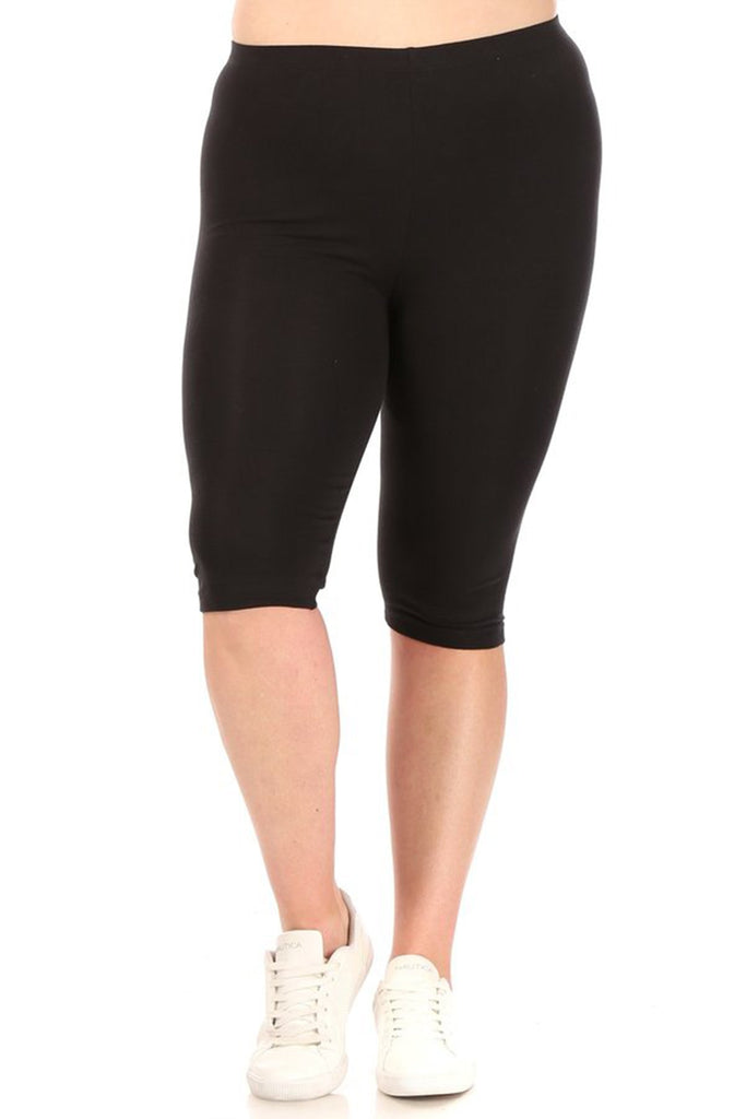 Women's Plus Size Casual Yoga Running Capri Bermuda Short FashionJOA