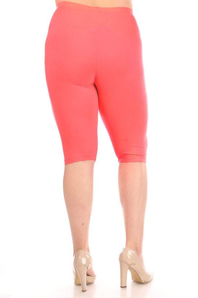 Women's Plus Size Casual Yoga Running Capri Bermuda Short FashionJOA