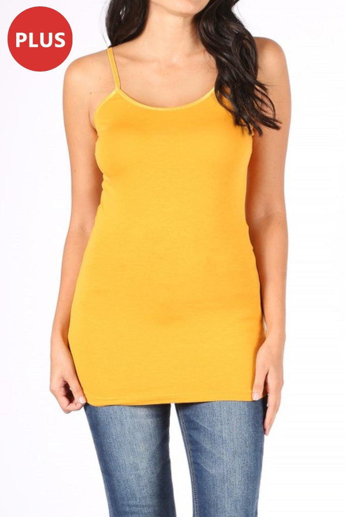 Women's Plus Size Long Camisole Tank Top FashionJOA