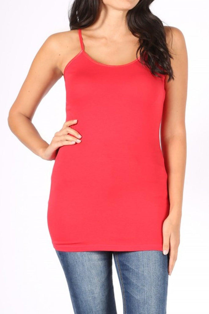 Women's Plus Size Long Camisole Tank Top FashionJOA