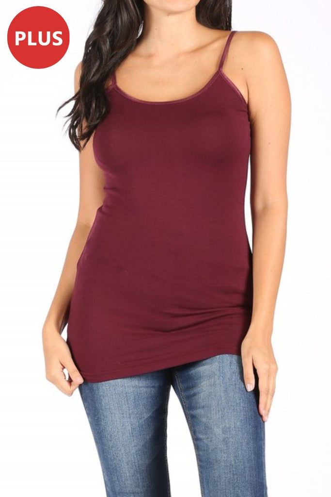 Women's Plus Size Long Camisole Tank Top FashionJOA