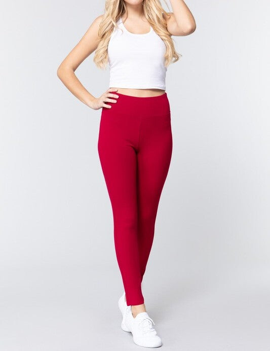 WAIST BAND LONG PONTE PANTS - FashionJOA